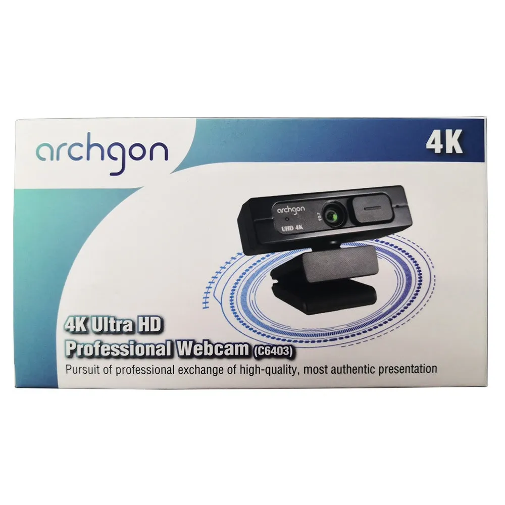 Archgon 4K Ultra HD Professional Webcam (C6403)