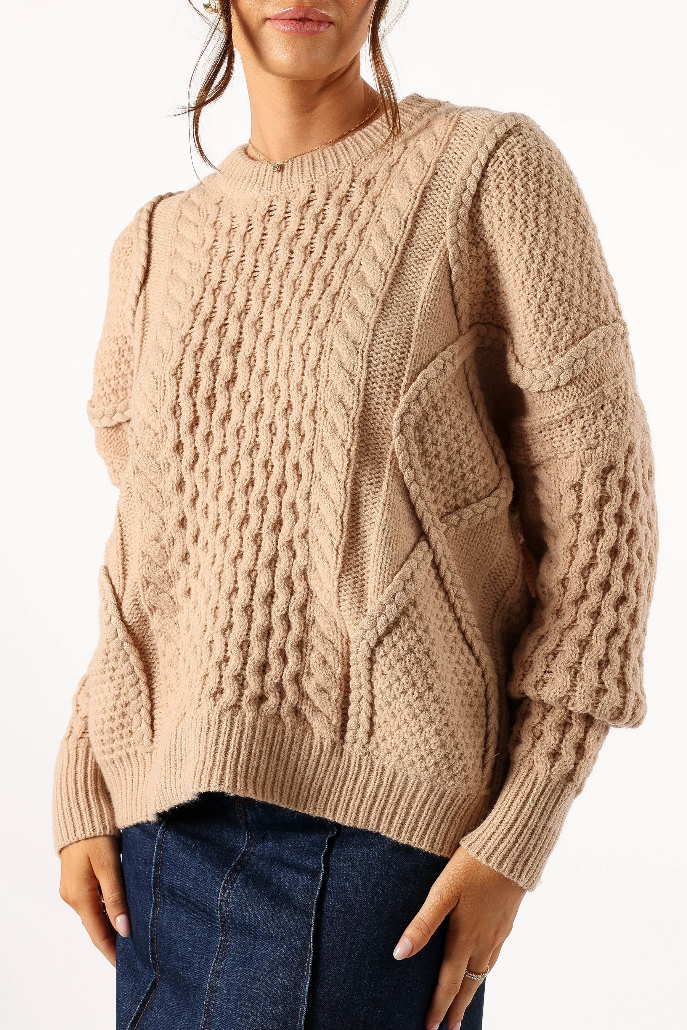 Bentley Knit Sweater - Oatmeal