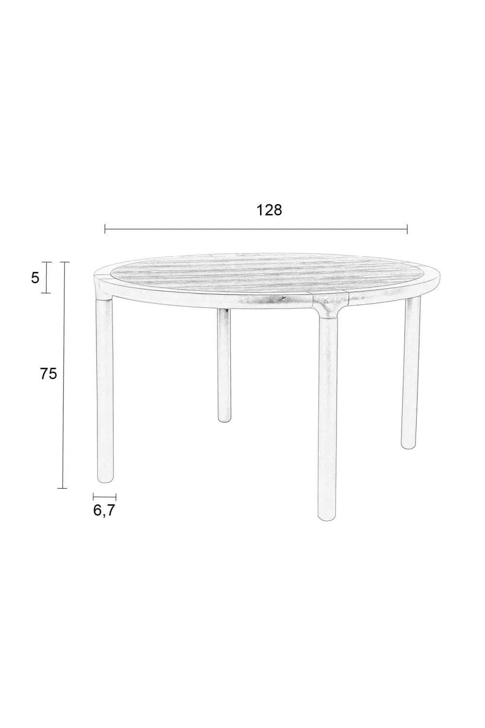 Black Round Dining Table | Zuiver Storm