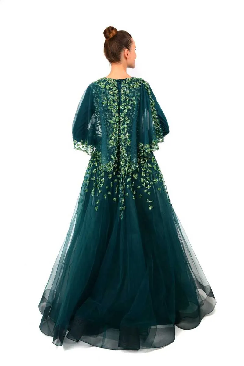 BLY 05800 Emarald Green Gown