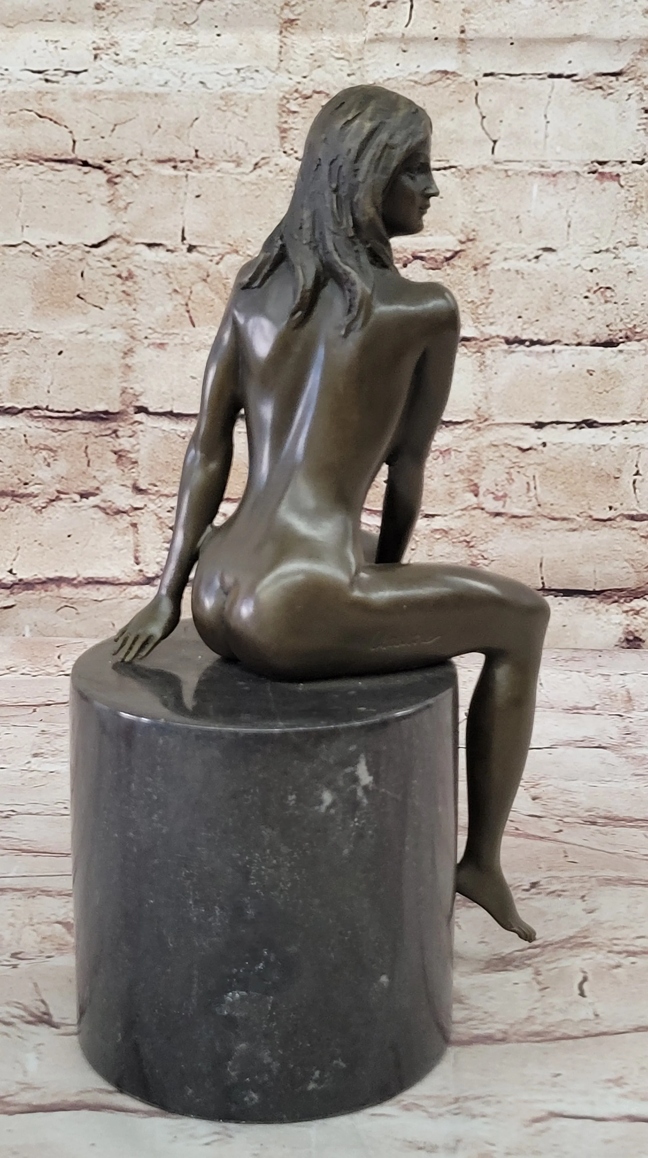 Bronze Sculpture Art Deco Sexy Exotic Nude Female Bronze Sculpture Figure