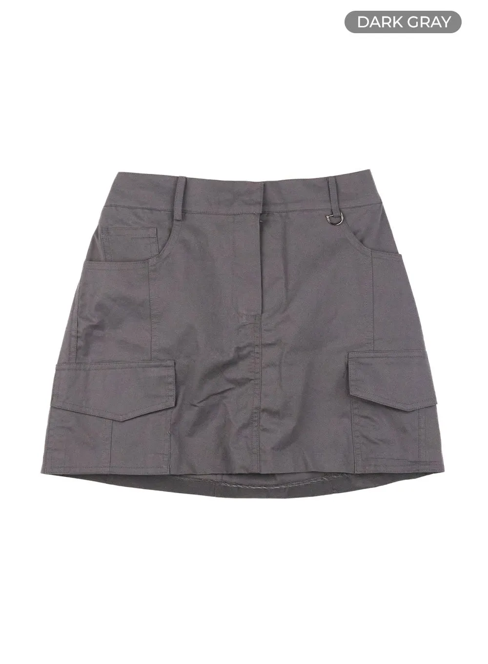 Cargo Chic Cotton Mini Skirt CL412