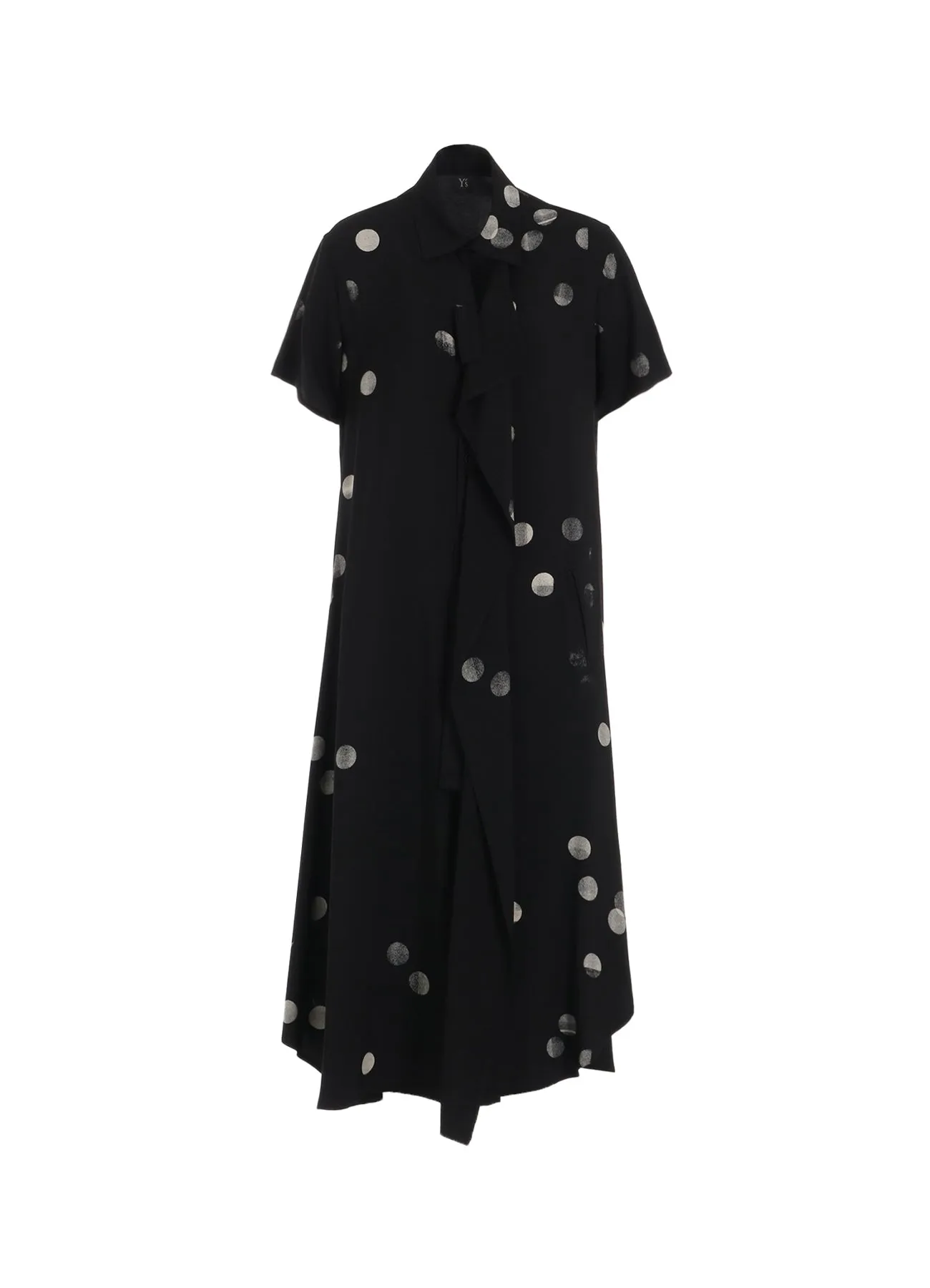 CU/RY GABARDINE DOT LEFT CLOTH DRESS