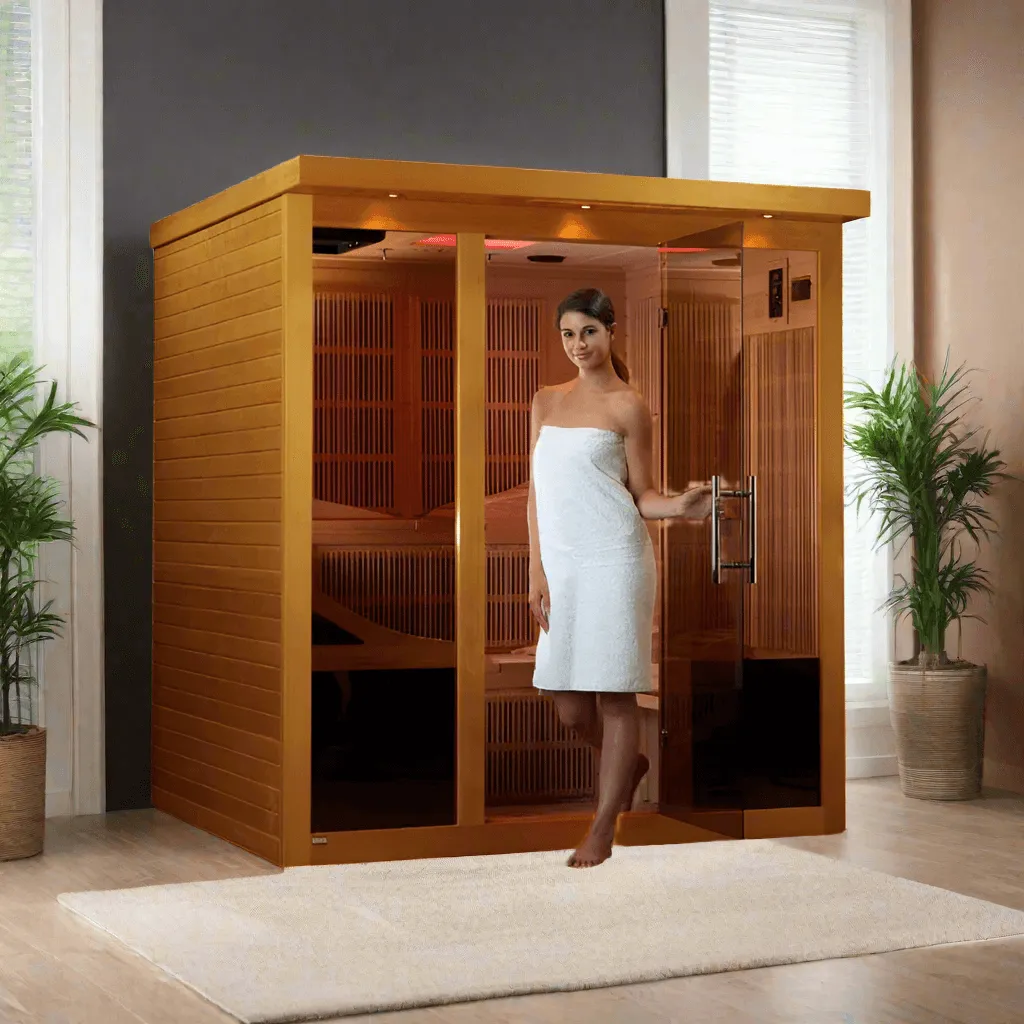 Golden Designs Monaco 6 Person Near Zero EMF FAR Infrared Sauna