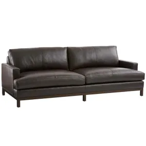 Horizon Leather Sofa - Bronze - Barclay Butera Upholstery