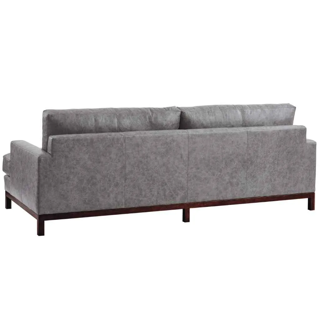 Horizon Leather Sofa - Bronze - Barclay Butera Upholstery