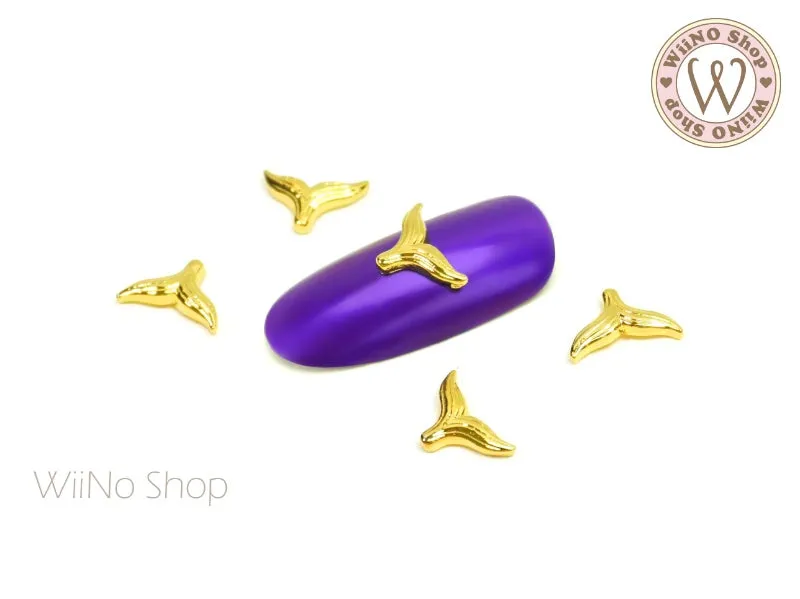 Mermaid Tail Nail Metal Charm - 2 pcs