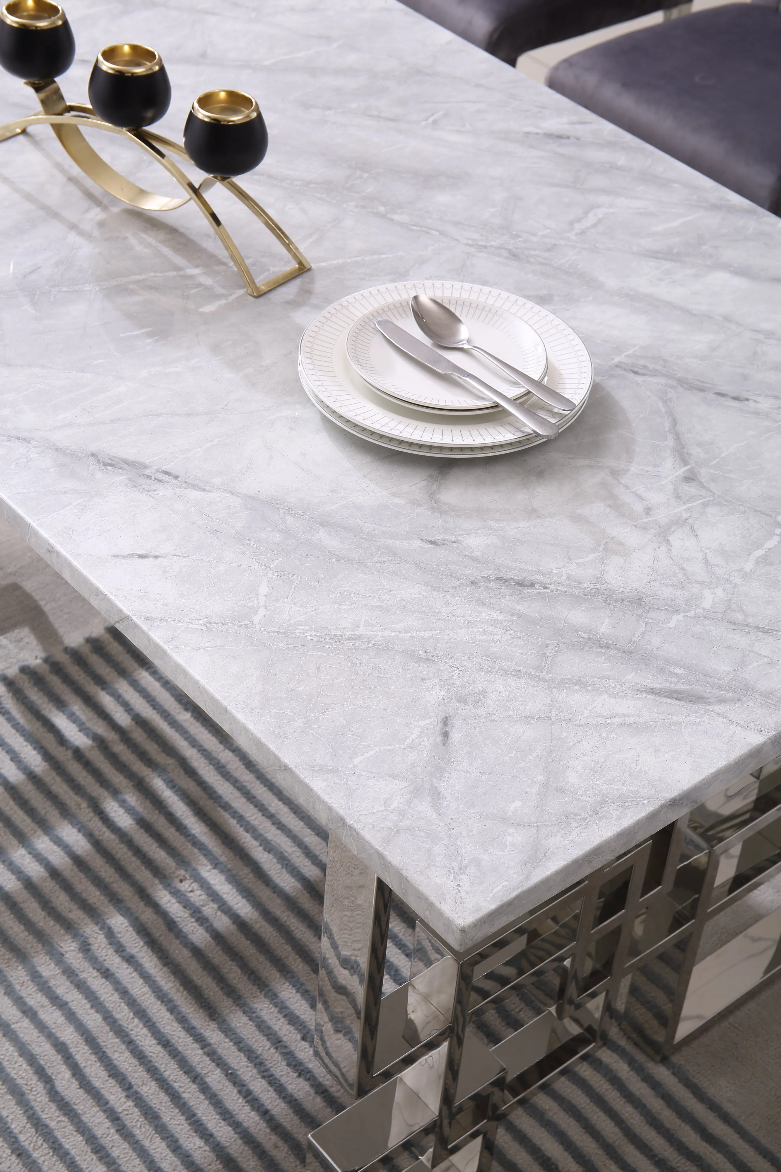 RDT213 Rectangular Marble Dining Table