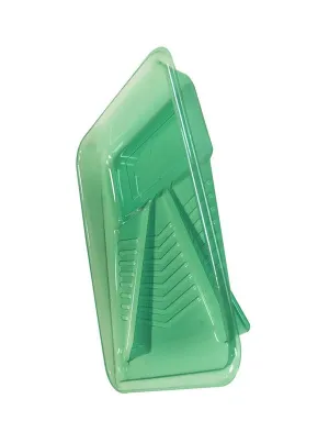 Richard 92078 9 1/2'' green plastic tray, made from recycle material, 2 liters