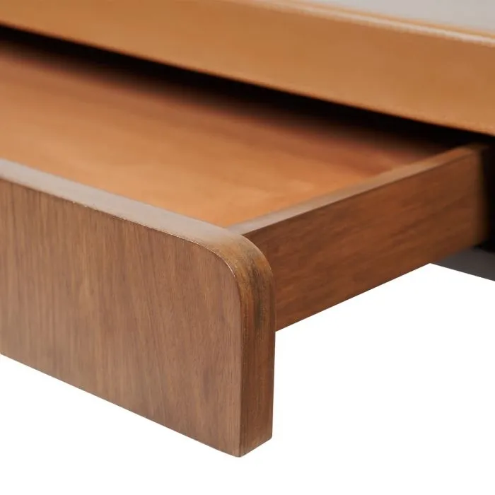 Roberto Desk Tan Leather