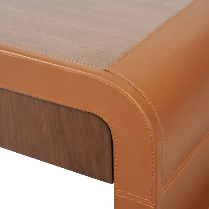 Roberto Desk Tan Leather