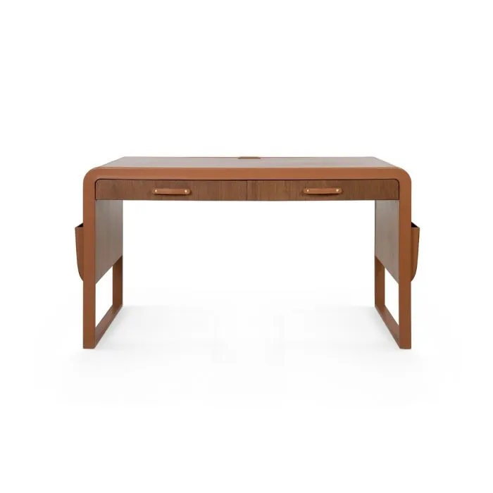 Roberto Desk Tan Leather