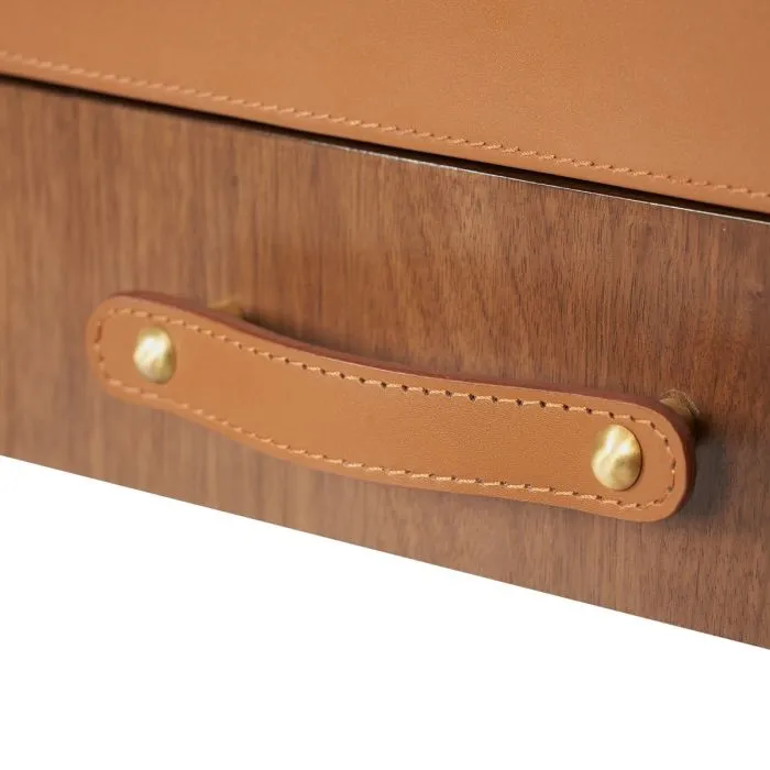 Roberto Desk Tan Leather