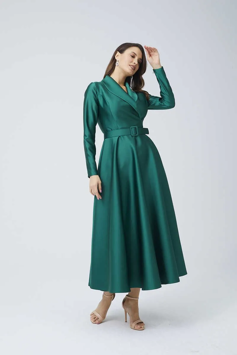 S&D 2255 Catwalk Gown Green