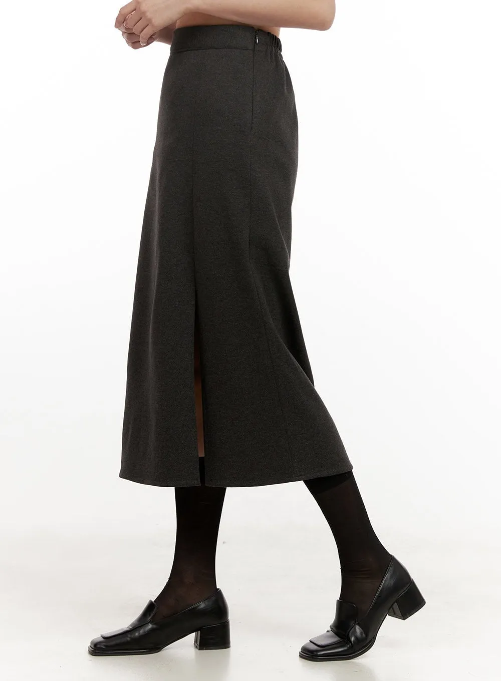 Side-Slit Midi Skirt ON422