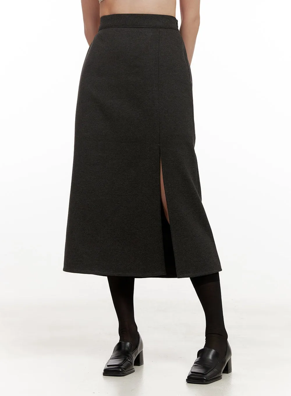 Side-Slit Midi Skirt ON422