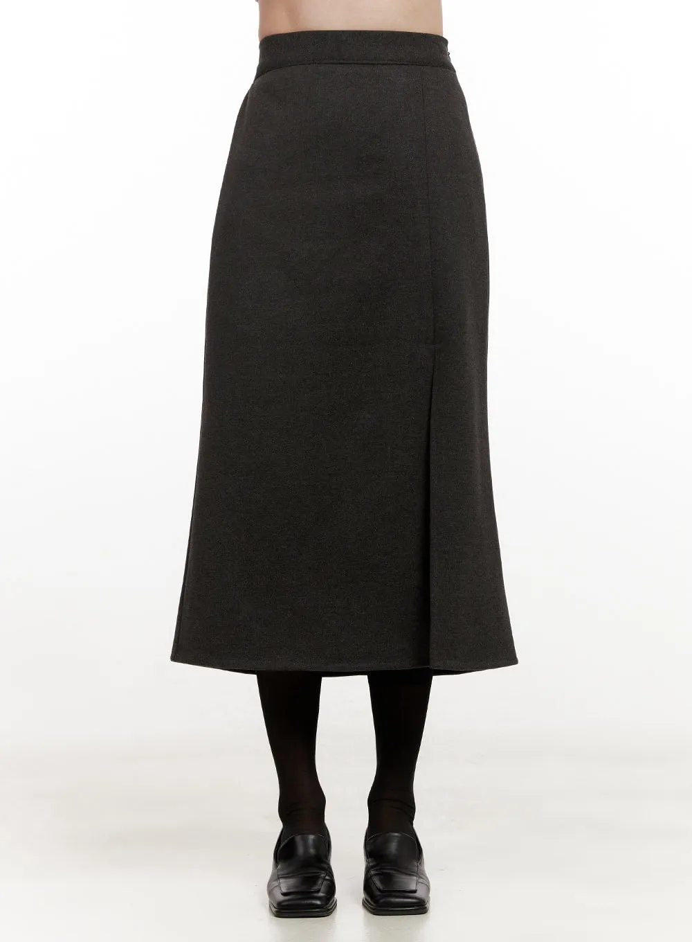 Side-Slit Midi Skirt ON422