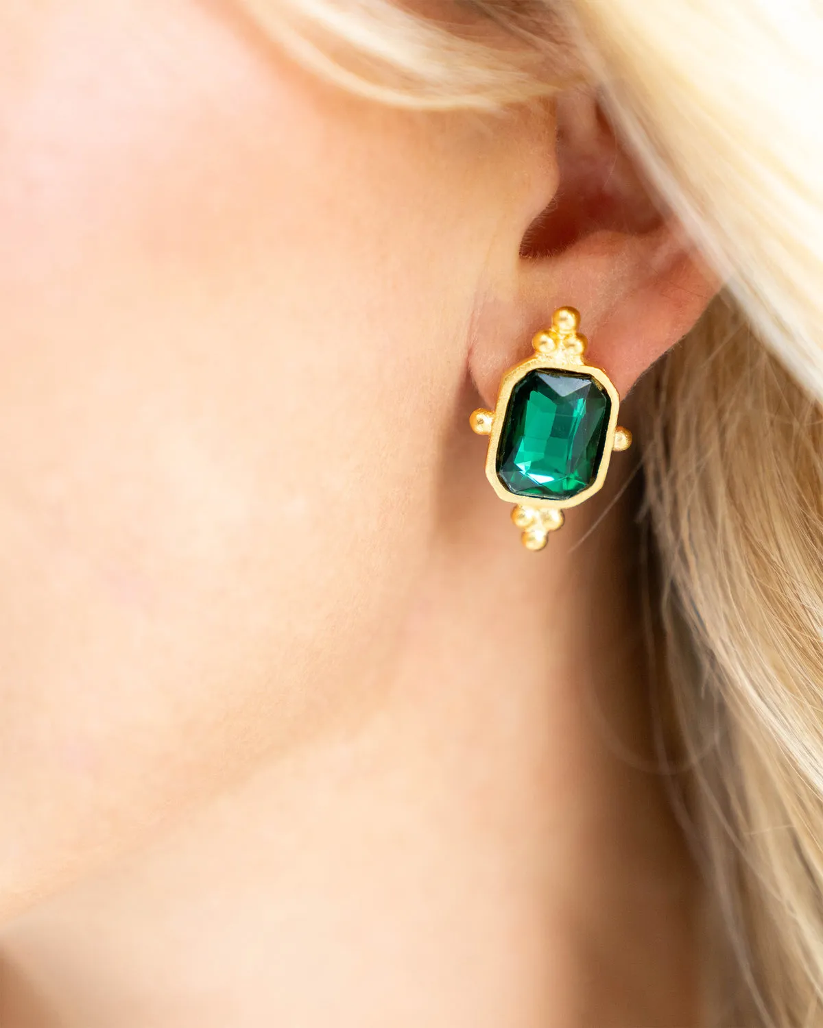 Susan Shaw Collins Studs - Evergreen