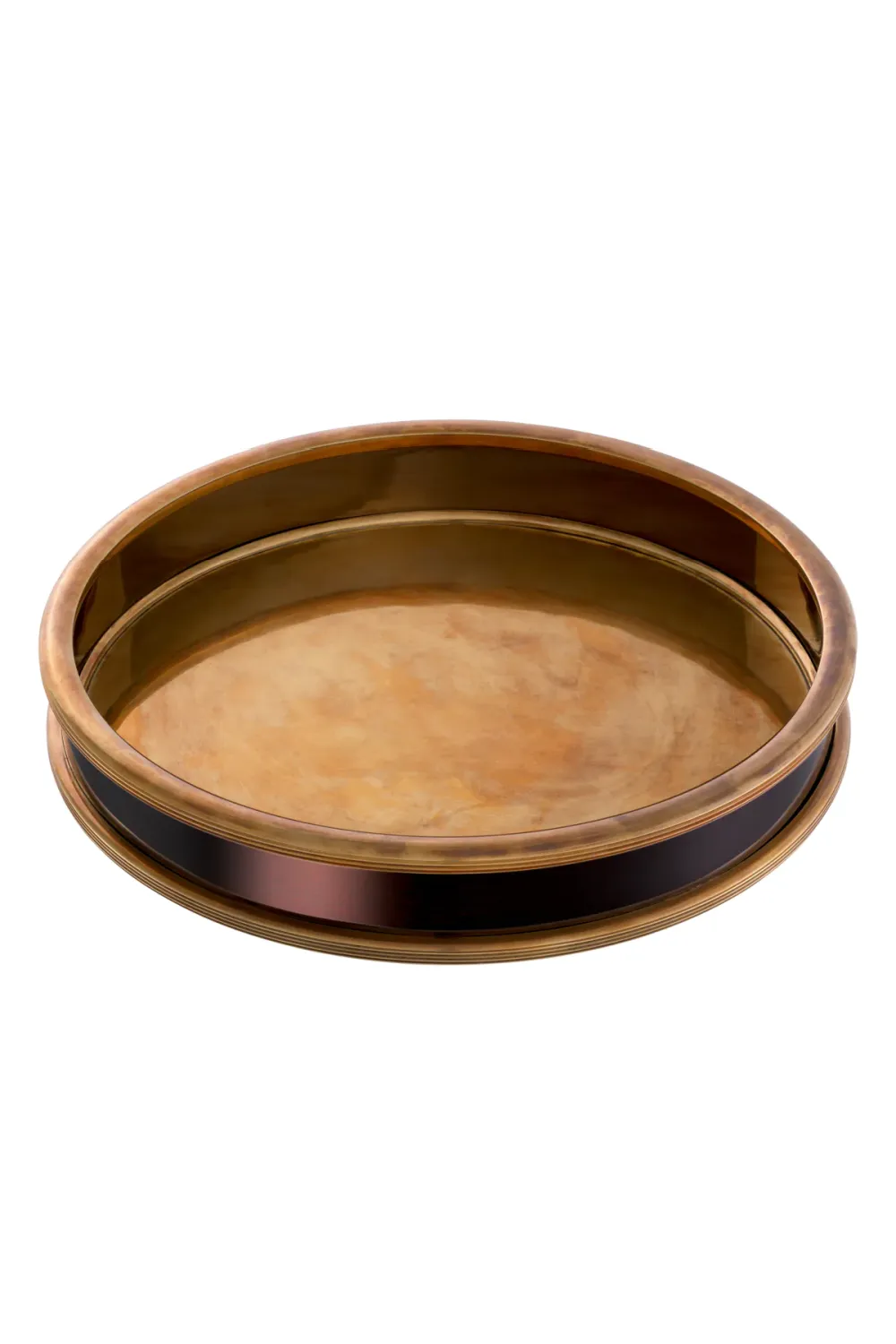 Vintage Brass Round Tray | Eichholtz Ella