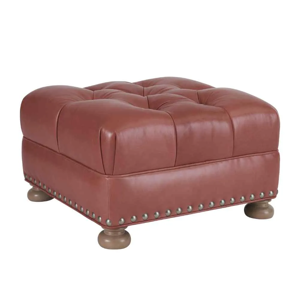 Winslow Leather Ottoman