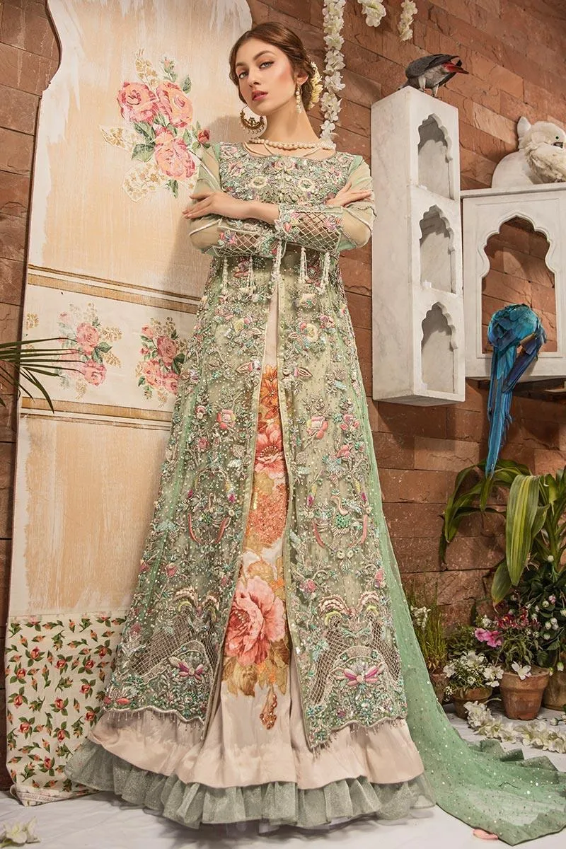 Zahra Ahmad - Lotus - Green - Net - 3 Piece