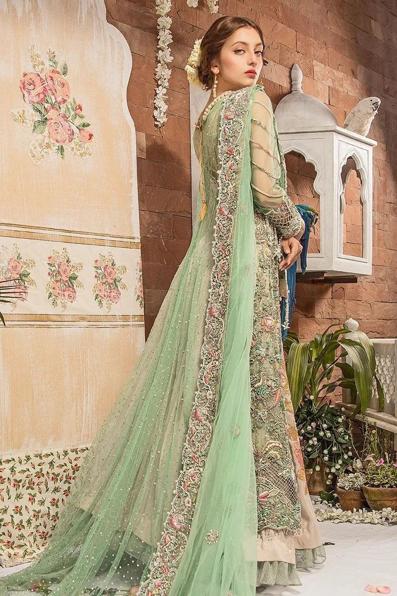 Zahra Ahmad - Lotus - Green - Net - 3 Piece