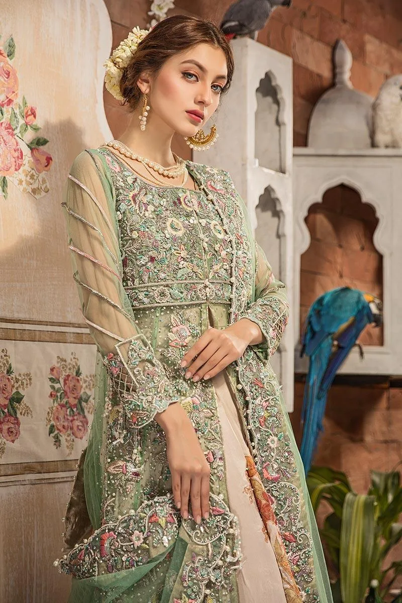 Zahra Ahmad - Lotus - Green - Net - 3 Piece